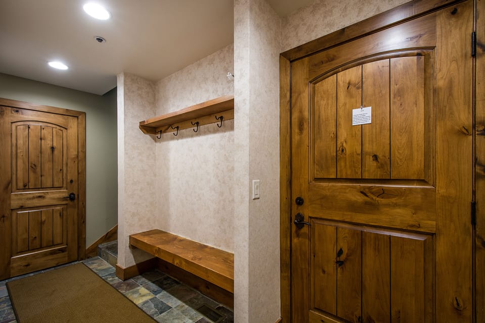 Mudroom and garage entrance