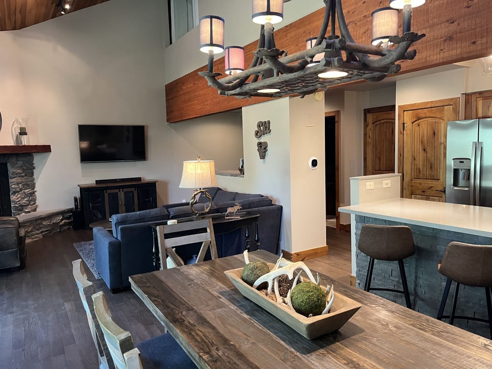 Dining area and great room
