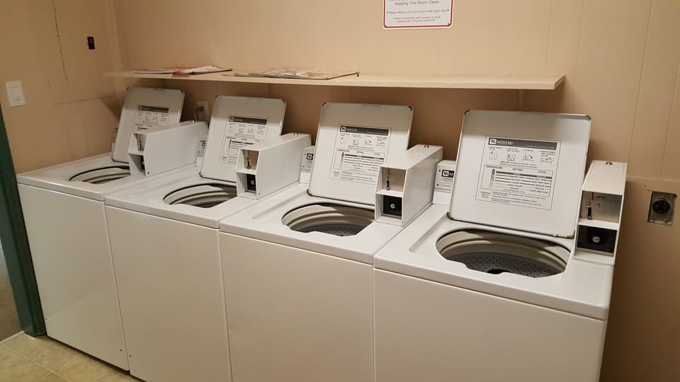 Coin Operated Washers - 24 Hour Laundry Facility