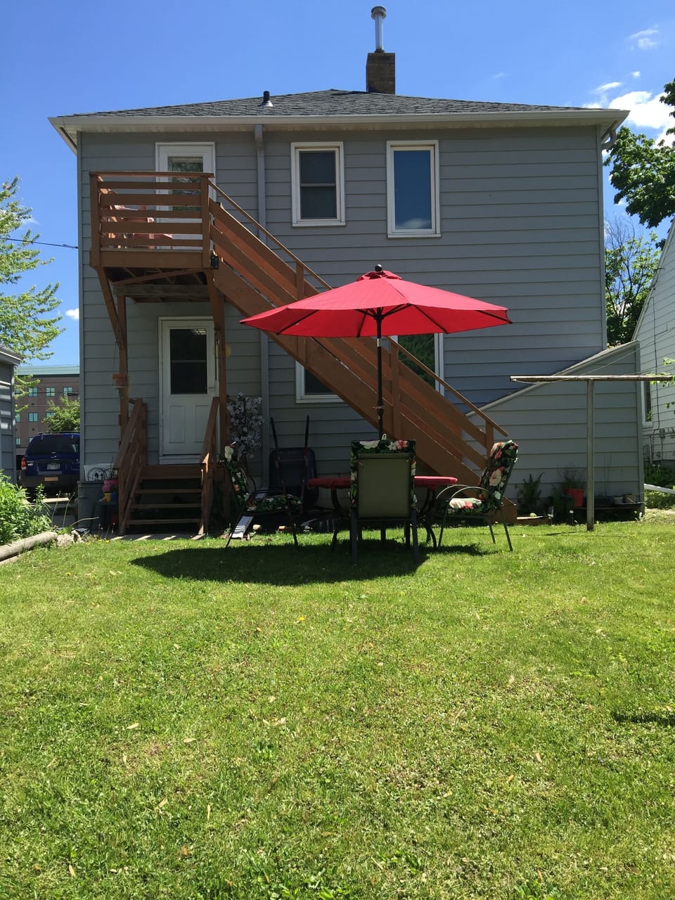 Back of house. 1st floor apt 2, has separate private entrance if wanted.