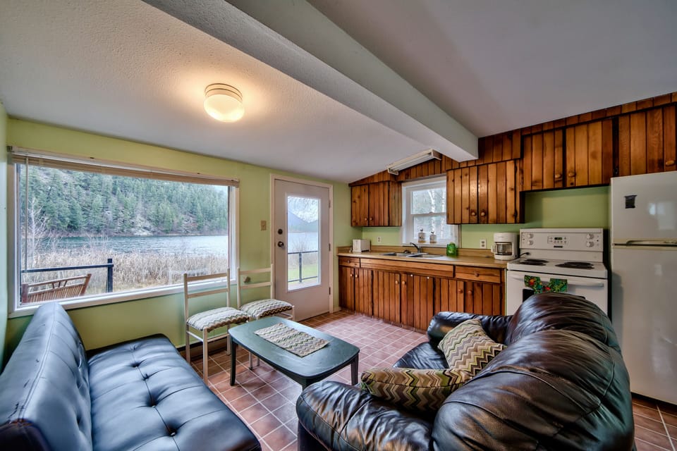 Main living area in the Shack