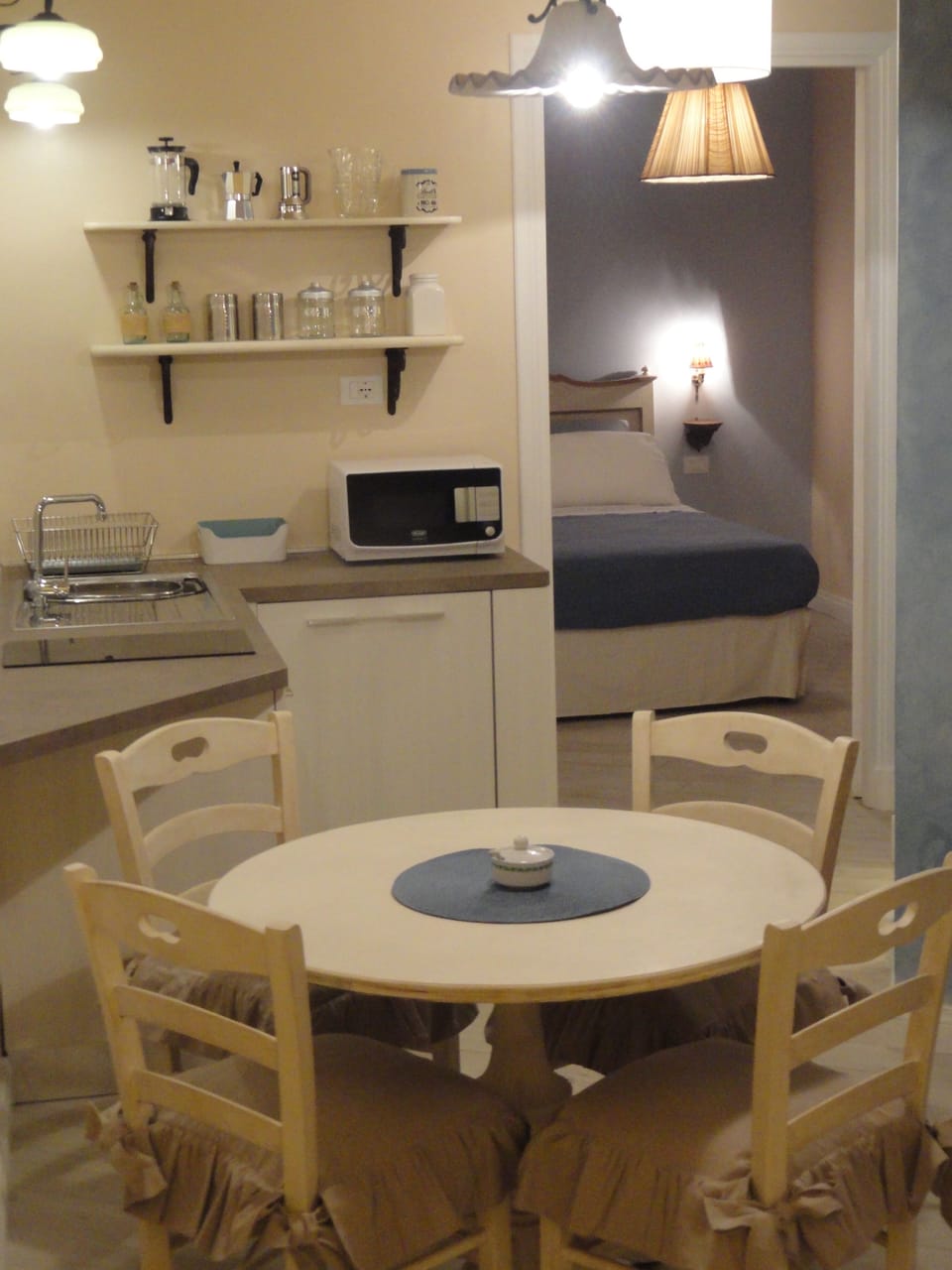 living room - dining area