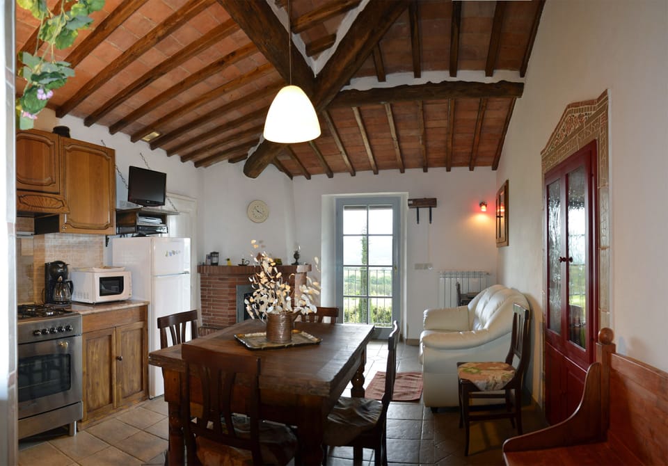 the kitchen