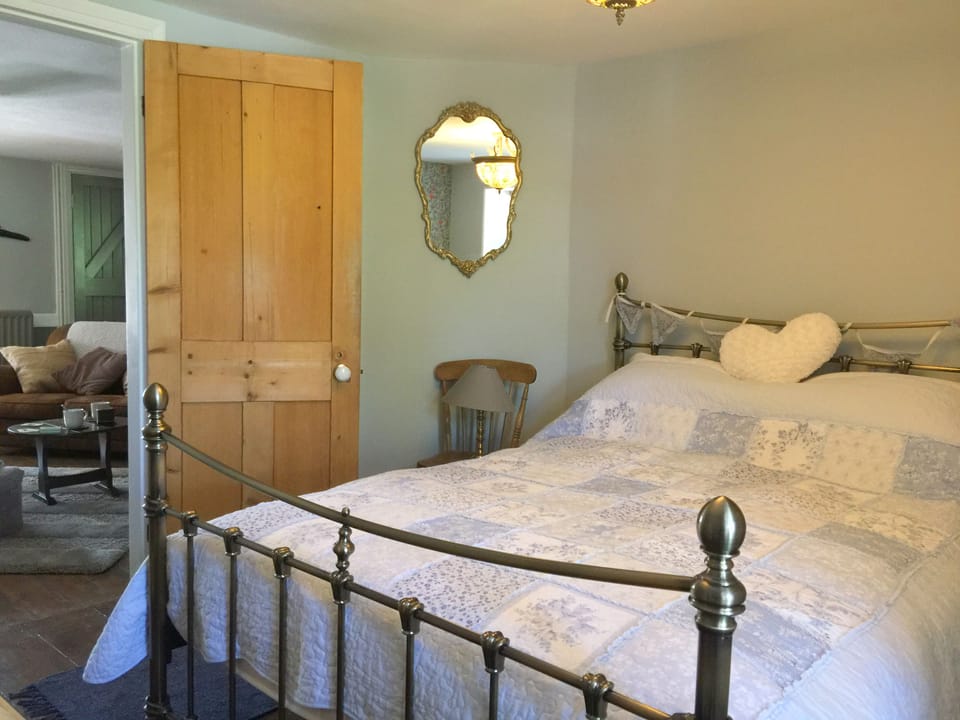 Cool blue double bedroom