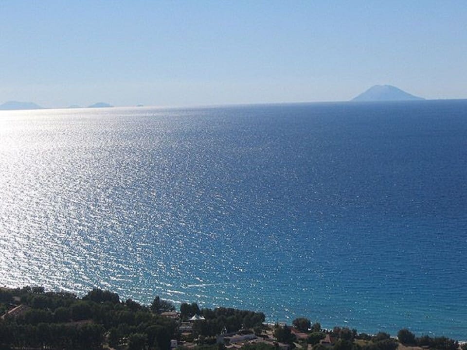 Views of Stromboli from the balcony