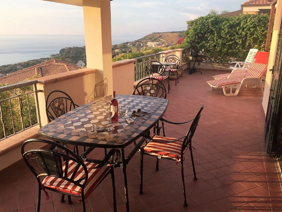Views from the private terrace dining area