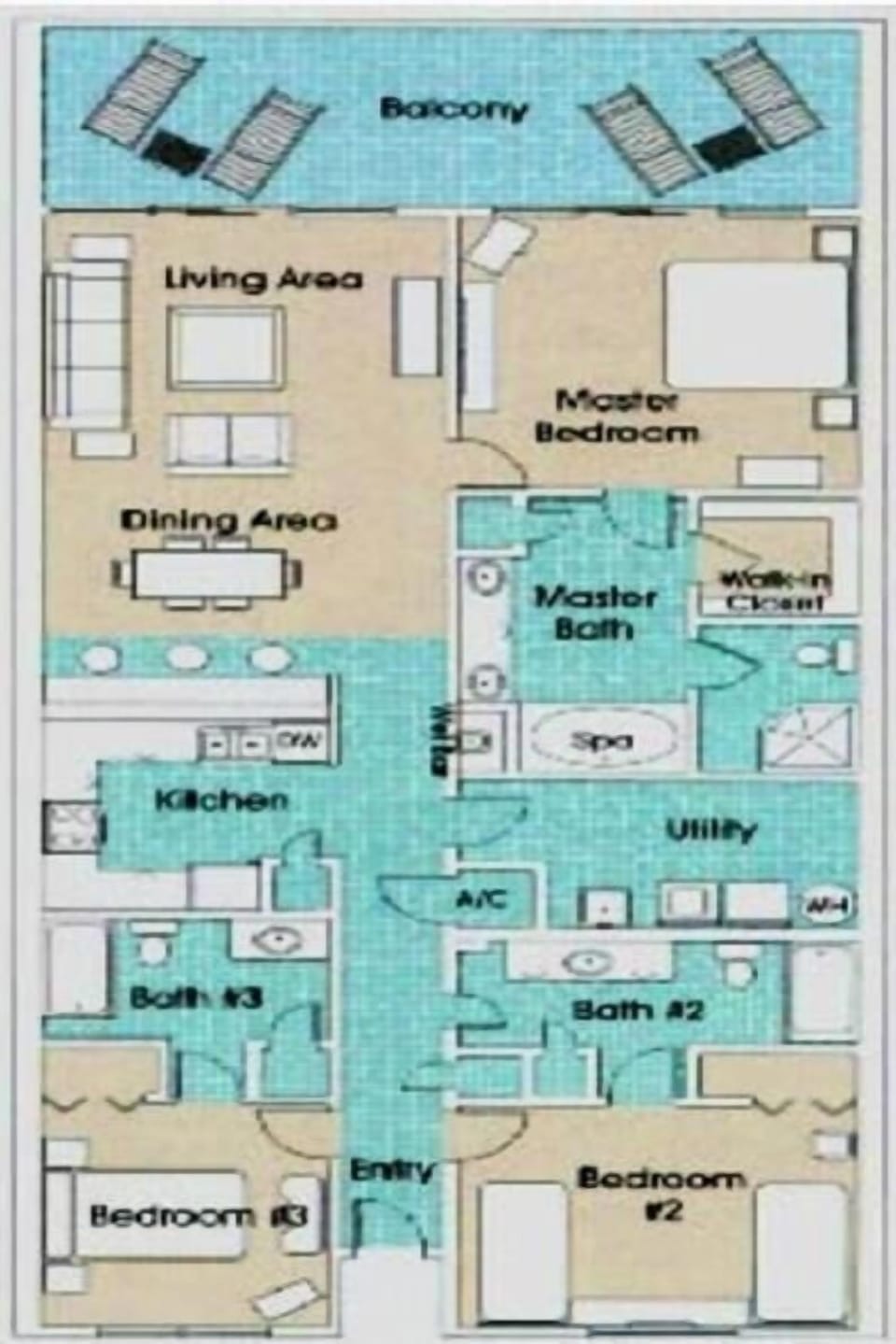 3 Bedroom Floor Plan