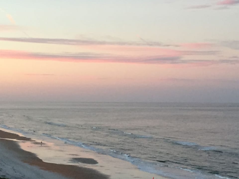 Magnificent sunset balcony view looking North. Every sunset is a visual gift. 