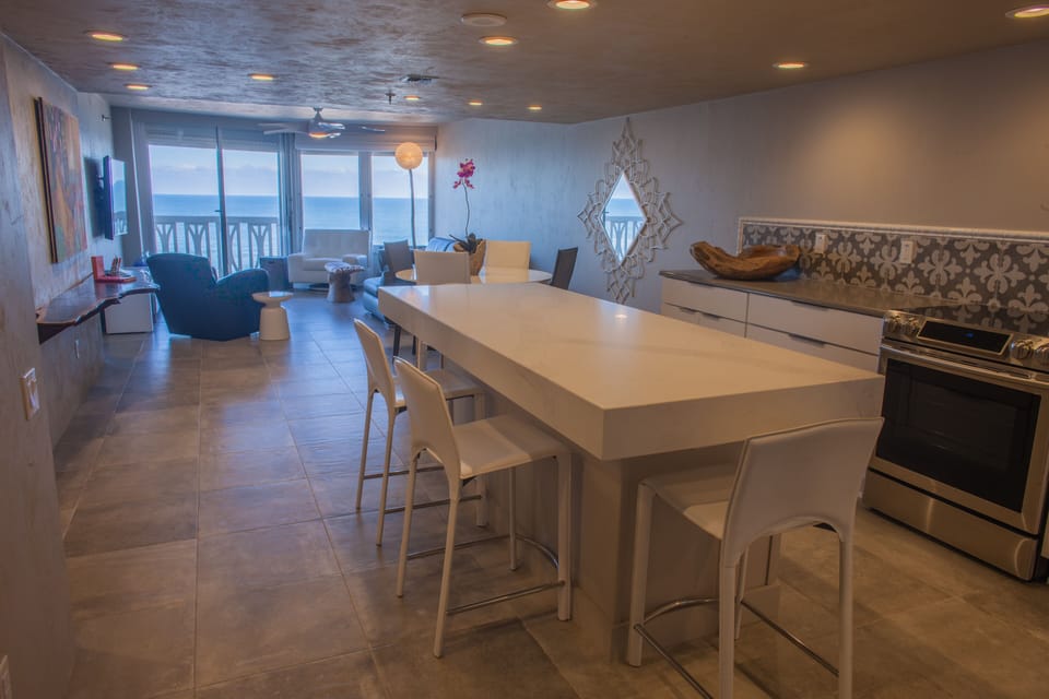 Kitchen Island for cooking/ cards/ games/ or just coffee. 