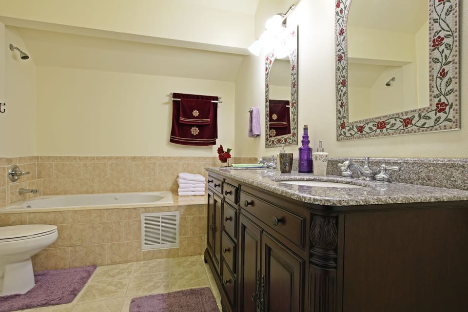 Jetted Bath and separate shower on 3rd level.