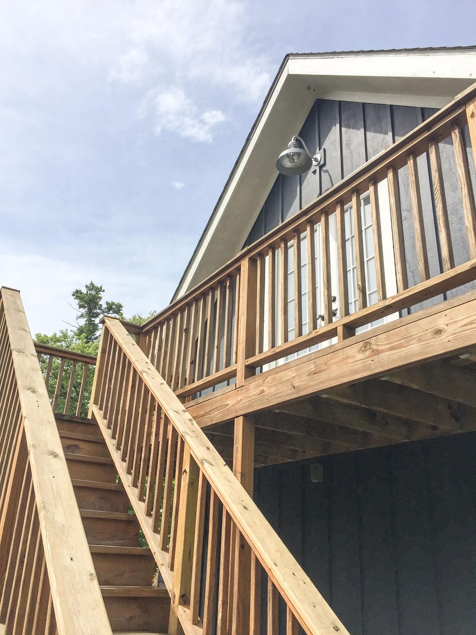 Steps up to the cottage