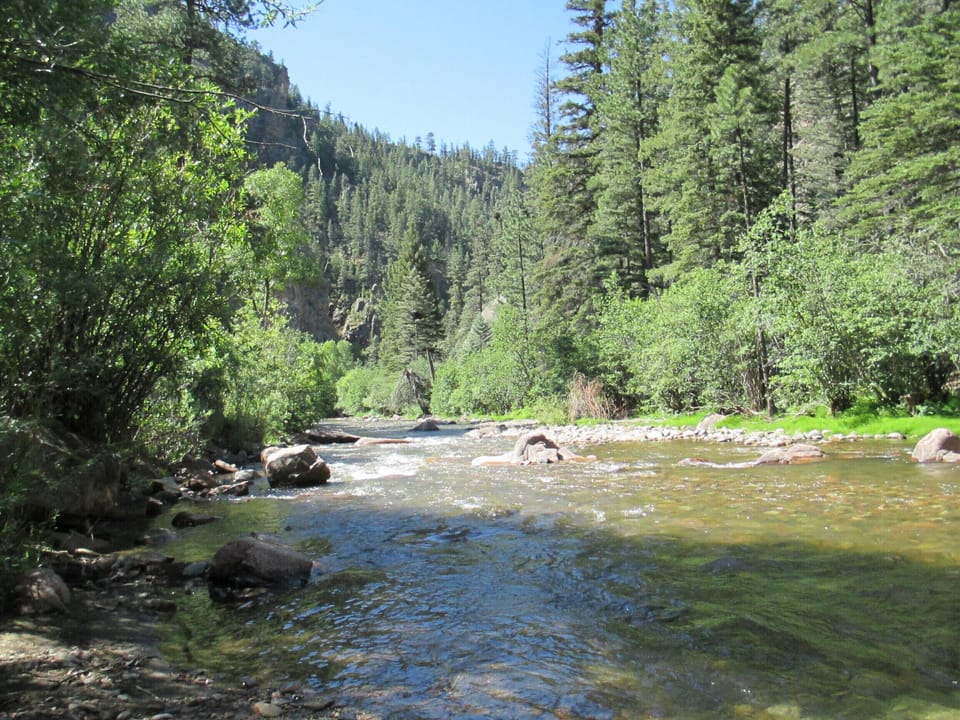 Have a good time fishing on the Pecos River for the day! 
