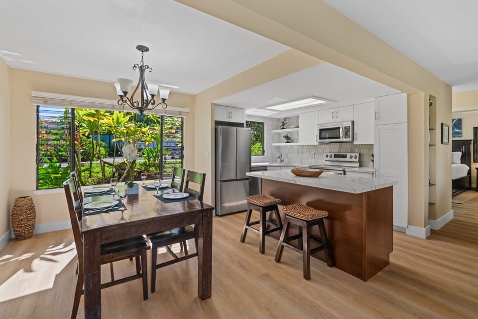 Kitchen and Dining Room from Entry