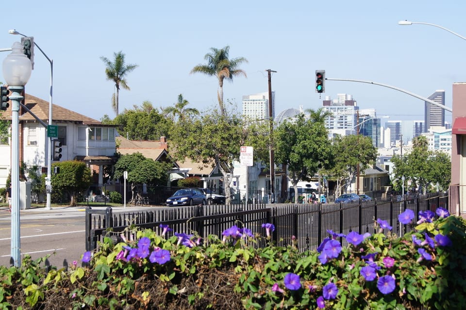 Follow Market Street Through the Heart of Downtown and the Gaslamp District.