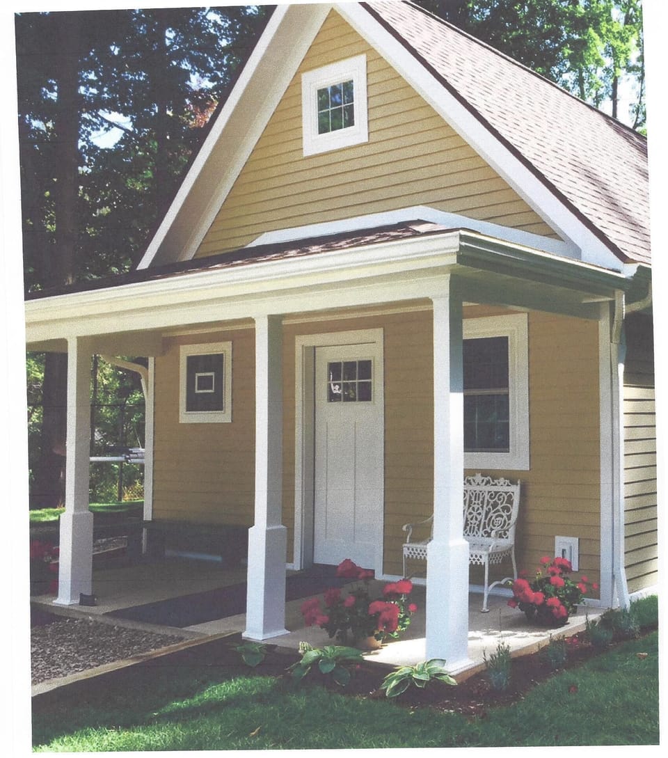 Sit on the front porch and
enjoy the charms of the
cottage life
