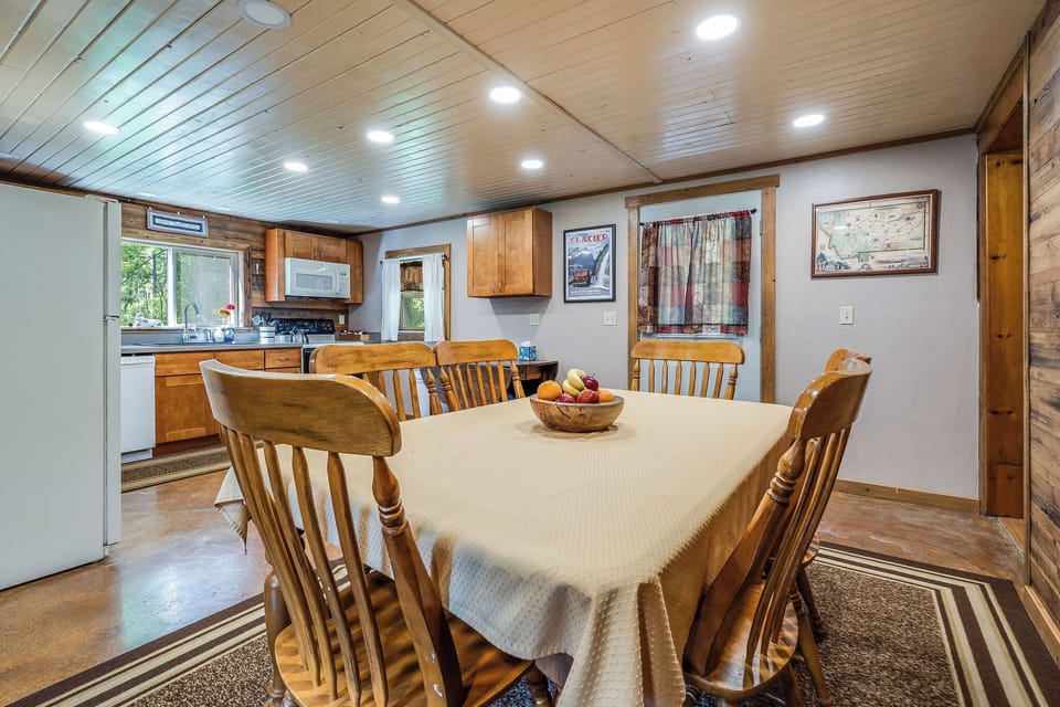 Dining and kitchen