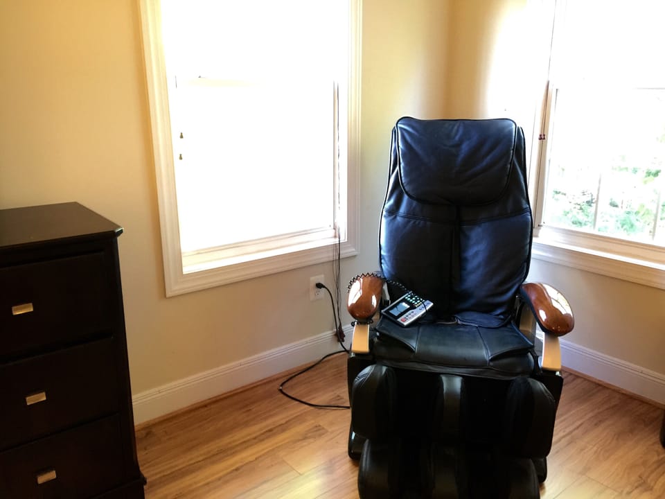 Massage chair for soar back muscles