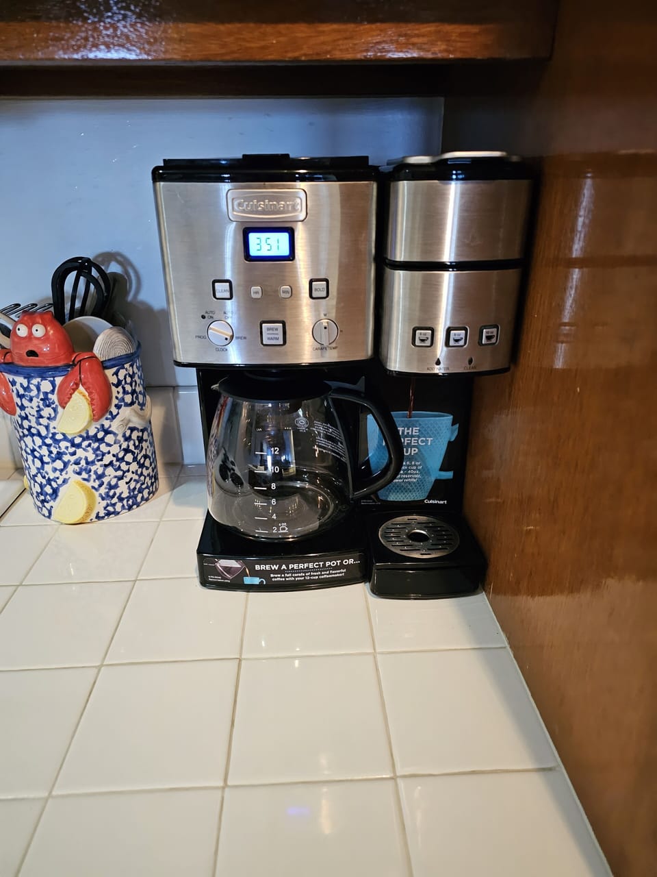 Both Drip coffee and Keurig type maker to suit your needs.