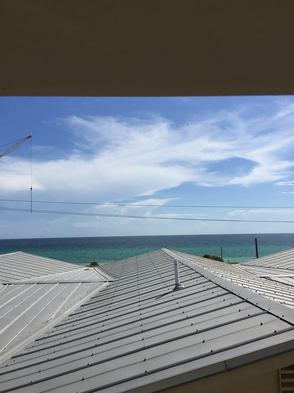 View of gulf from master balcony