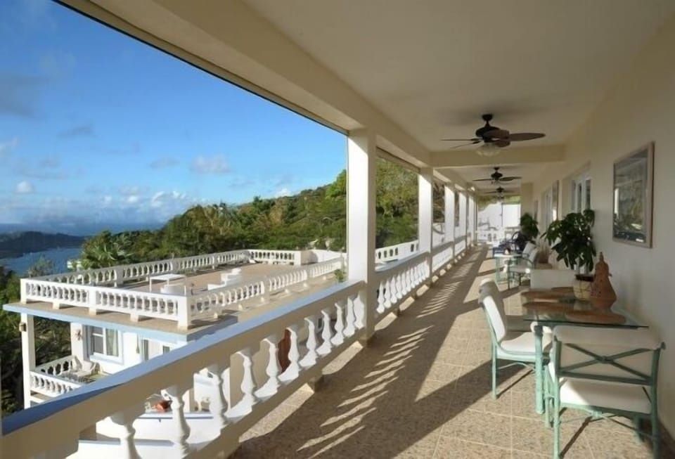 view of the western landscape and terrace for sun bathing from the south balcony