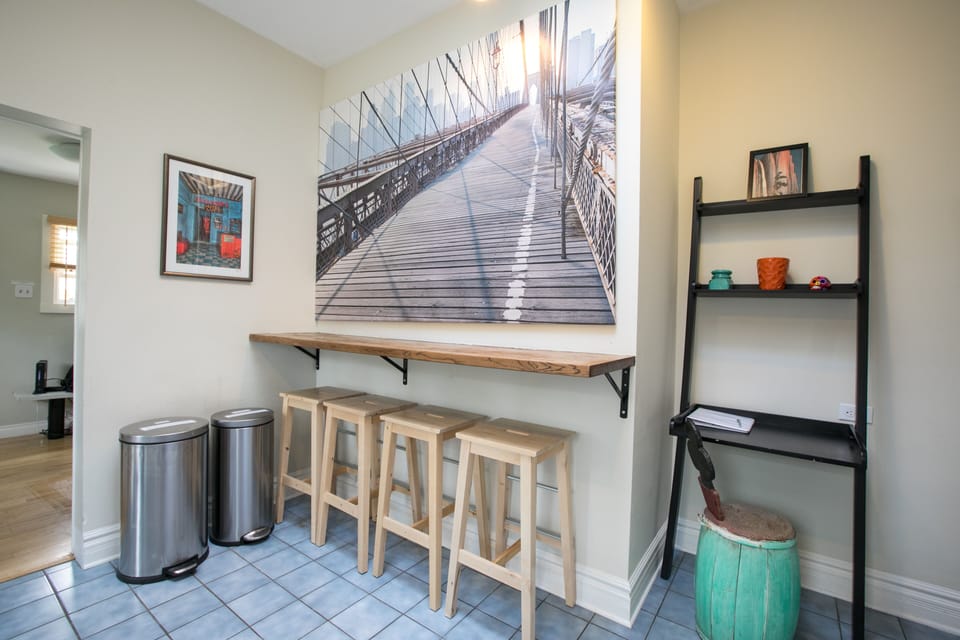 Breakfast Bar with overhead skylight