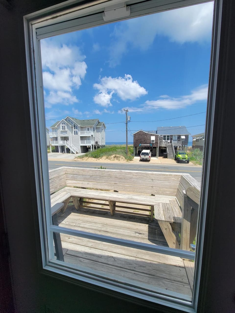 East facing Front door view