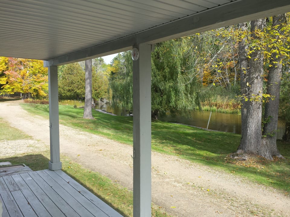 View from porch looking west