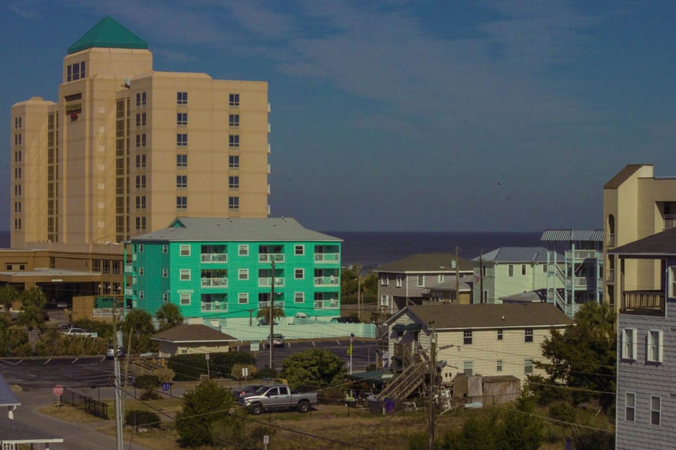 Ocean view from the bedroom balcony.