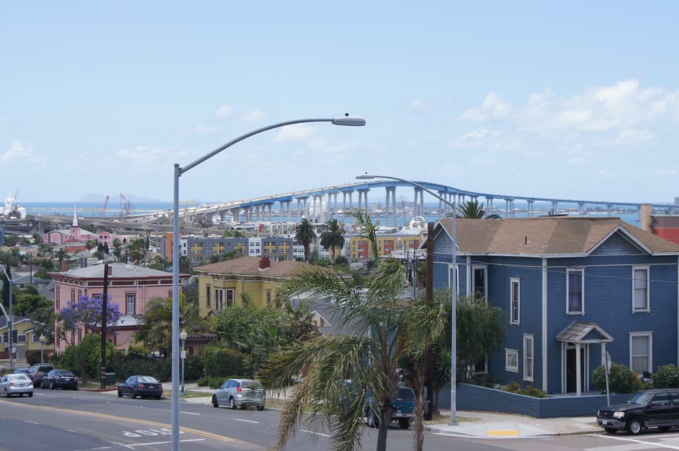 Views of Ocean, Coronado and Islands from Building's Front Porch.