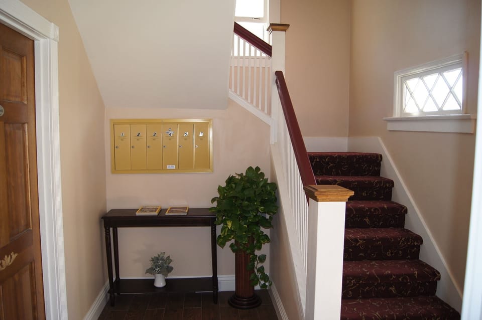 Foyer Stairs and Mailboxes available for our Guests