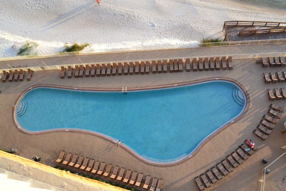 Pool View from Balcony