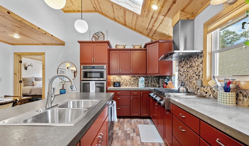Fully stocked kitchen