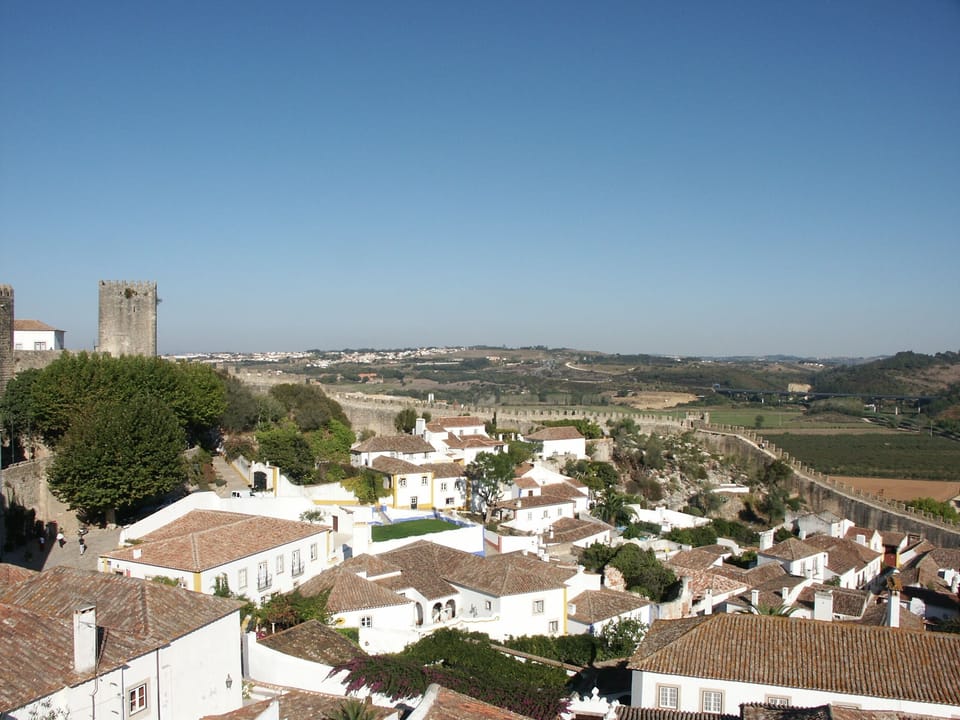 The picture perfect Obidos is just 7km down the hill
