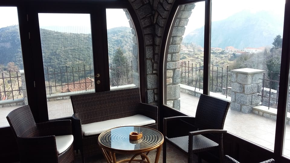 the indoor veranda