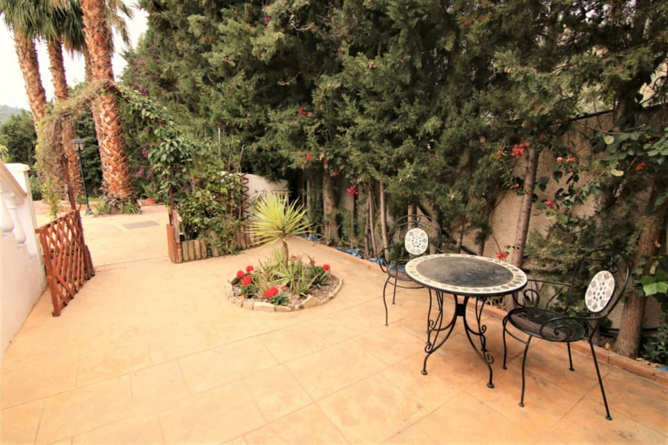 Private patio at Studio 'Torre'