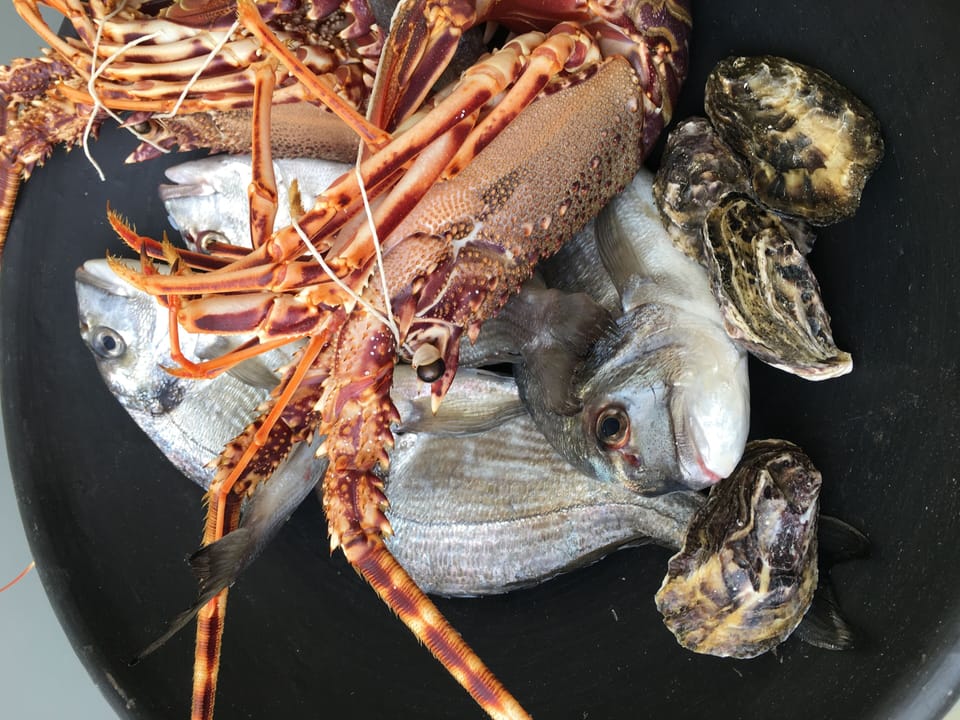 from the local fish market