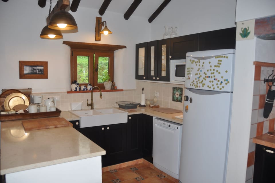 Fully equipped gourmet kitchen with dishwasher and huge fridge with freezer compartment
