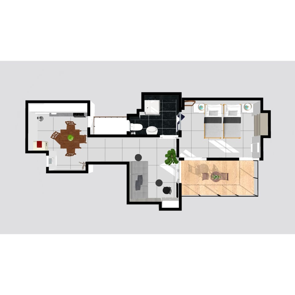 Apt 3 - Top View