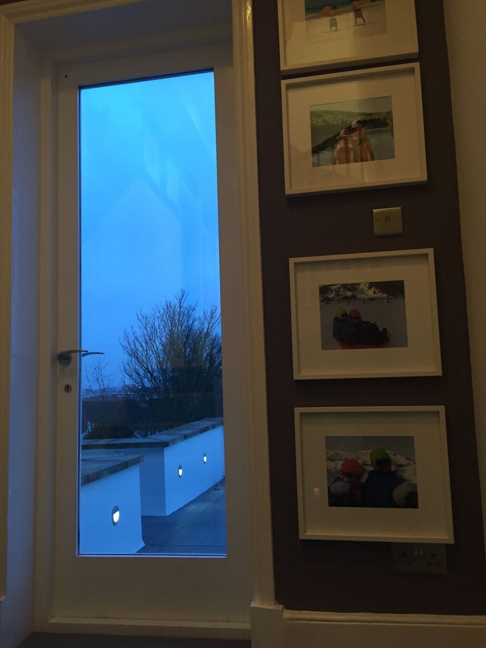roof terrace at night