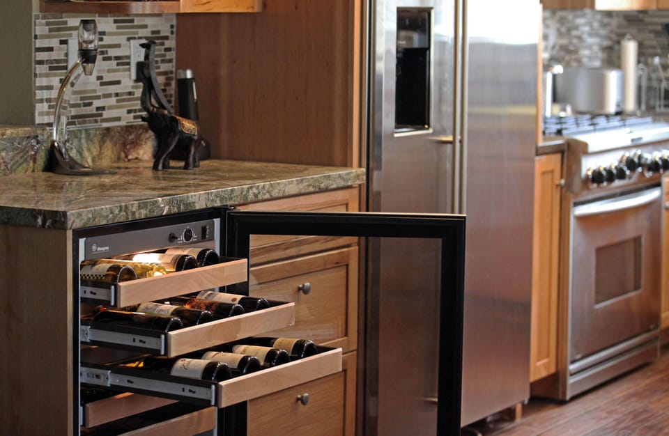 Kitchen wine cooler