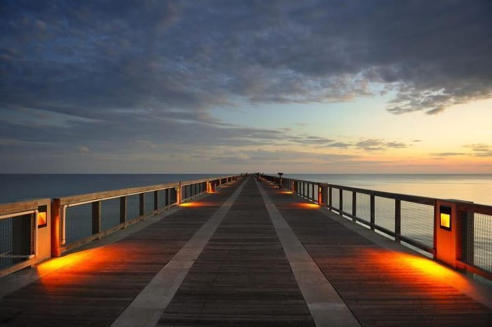 Sunset on the Navarre Pier