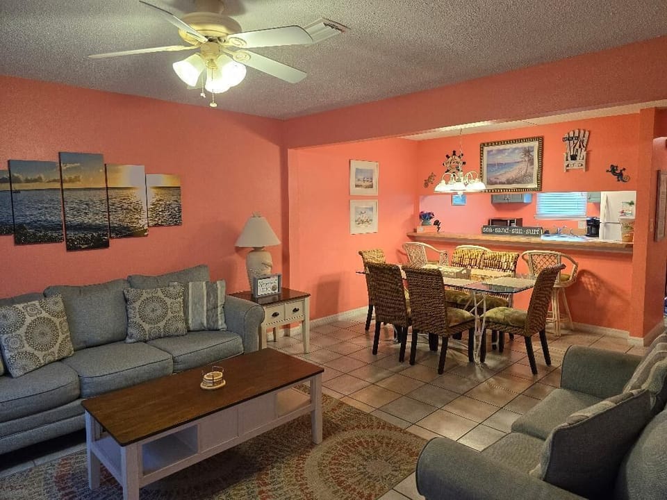 Open concept with living/dining room and kitchen