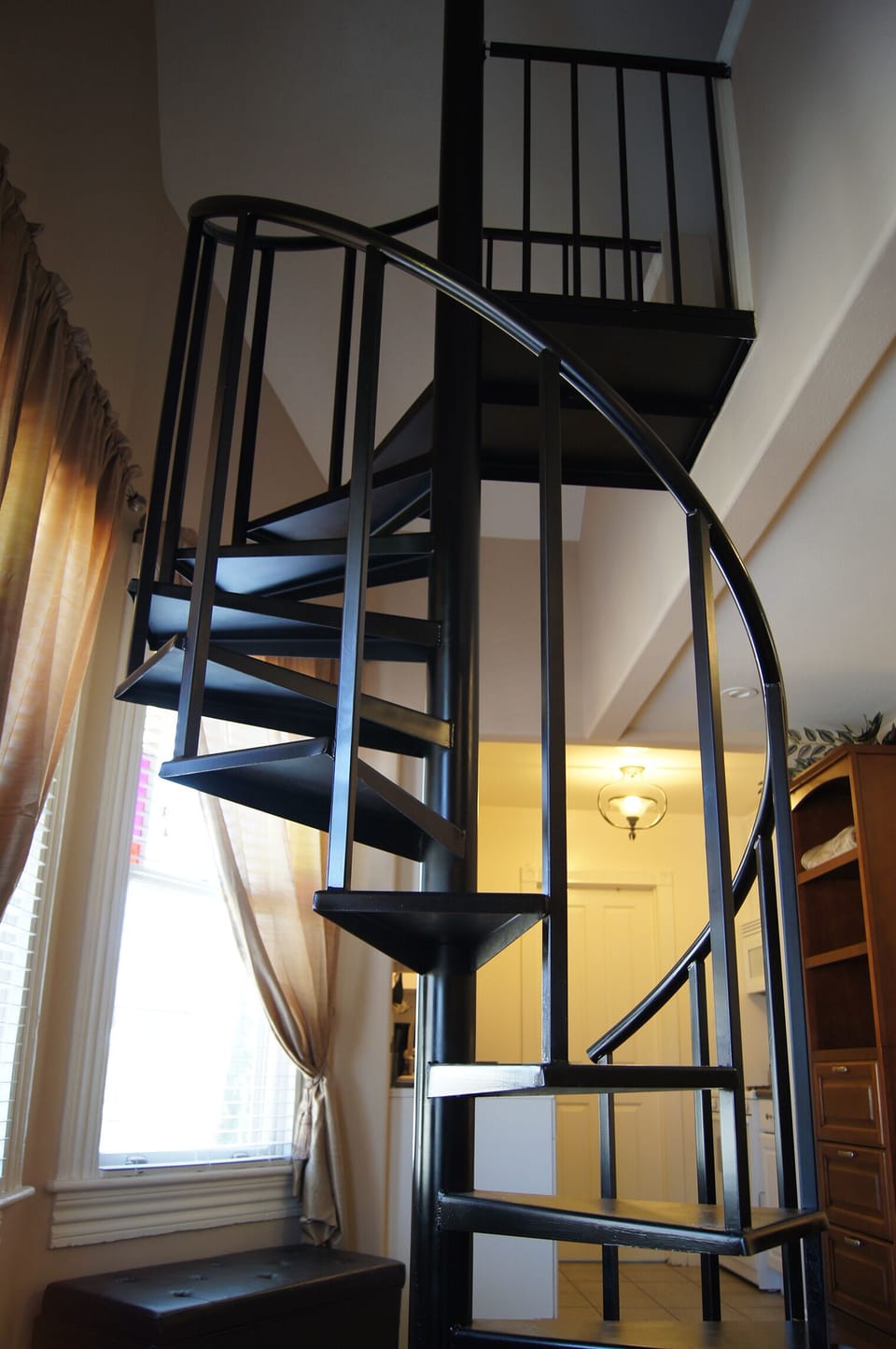 Spiral Staircase to Loft Area.