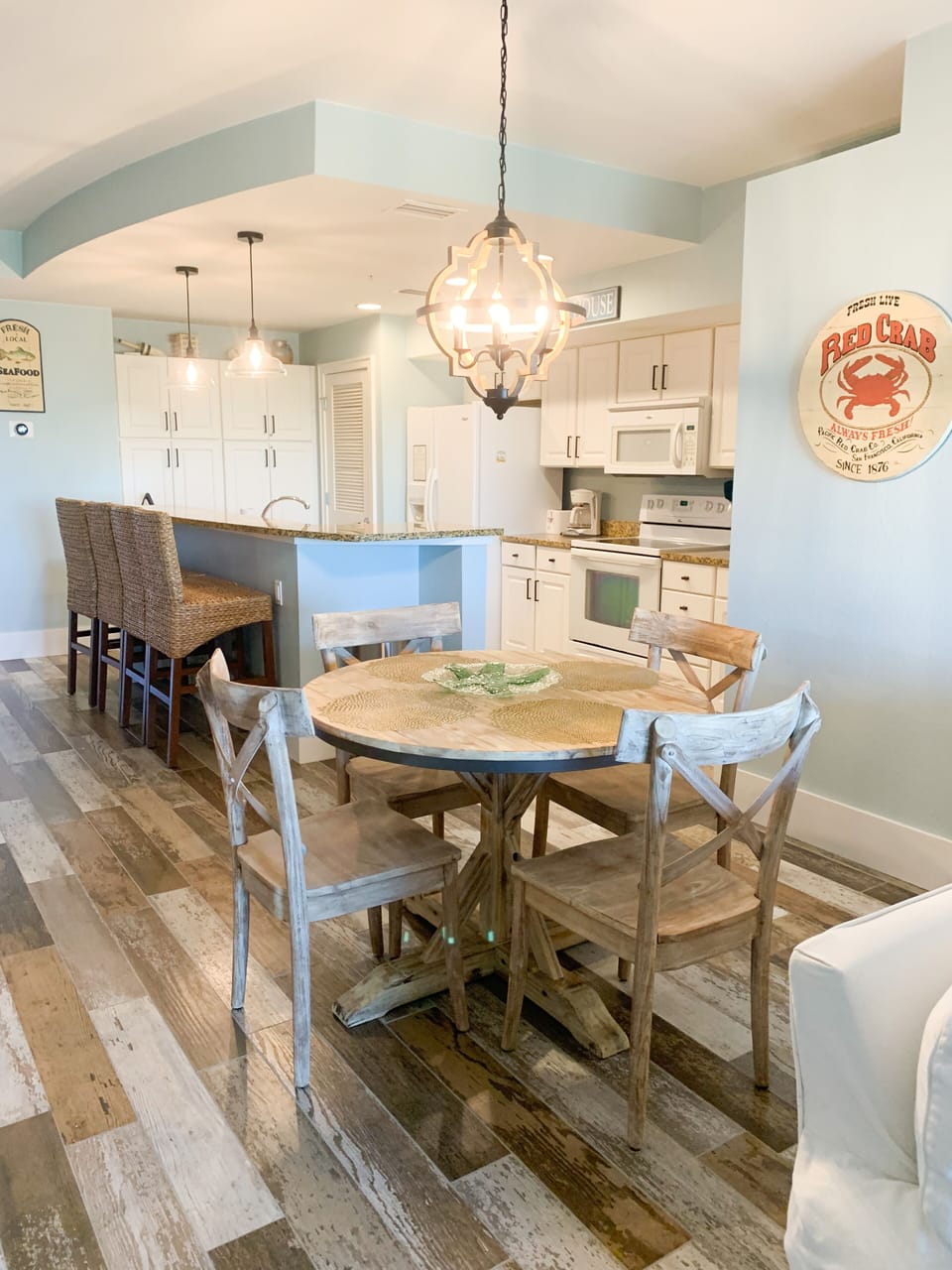 Dining and kitchen