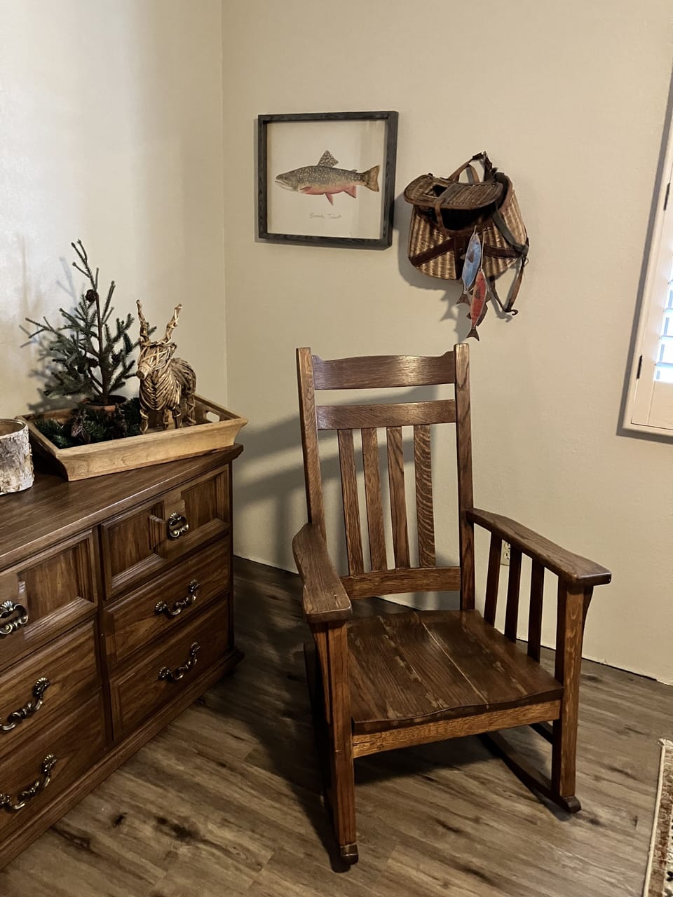 Main floor sitting area in bedroom