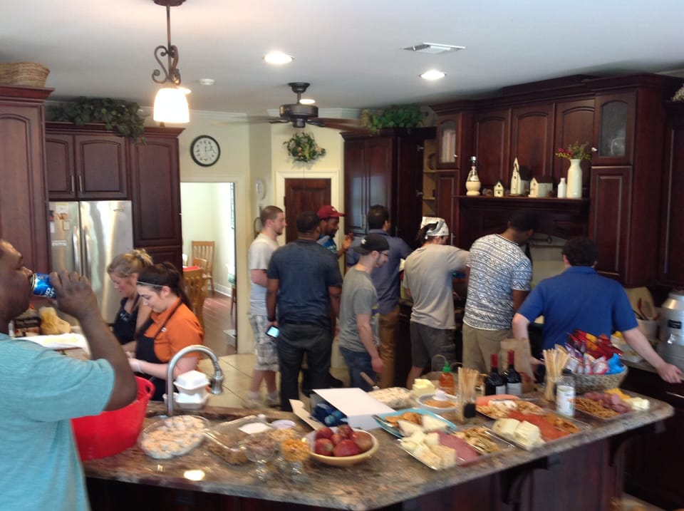 Outback Steakhouse Cooking Competition. They loved our home and kitchen.