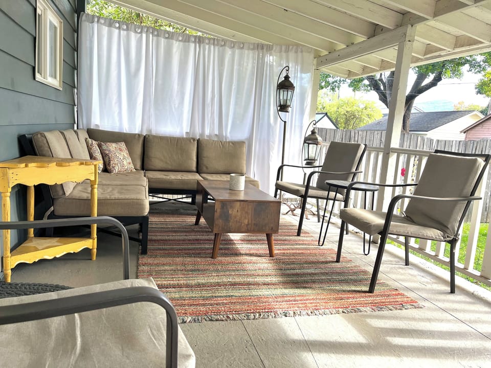 Covered back patio
