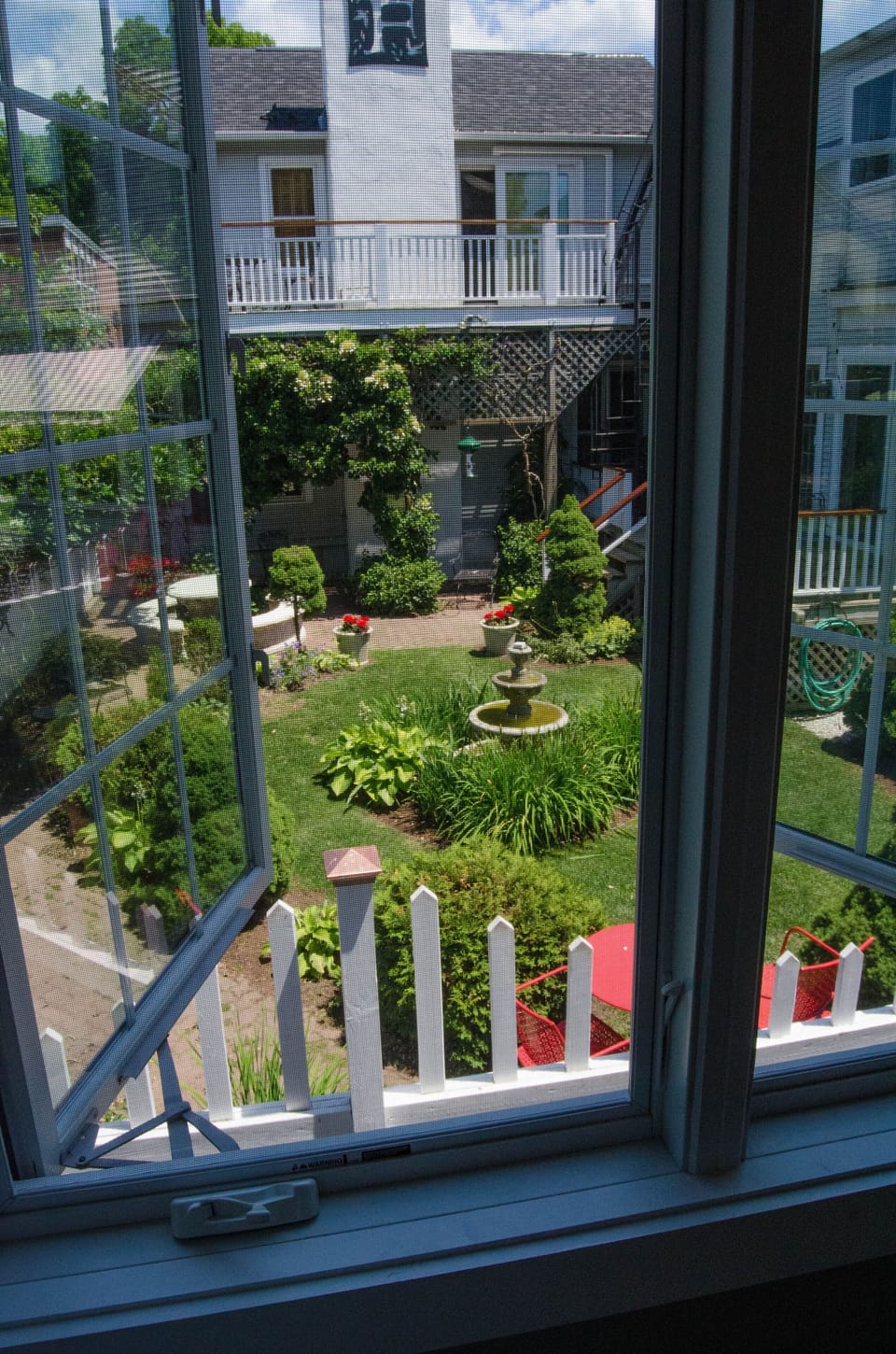 Garden view from the Bedroom.