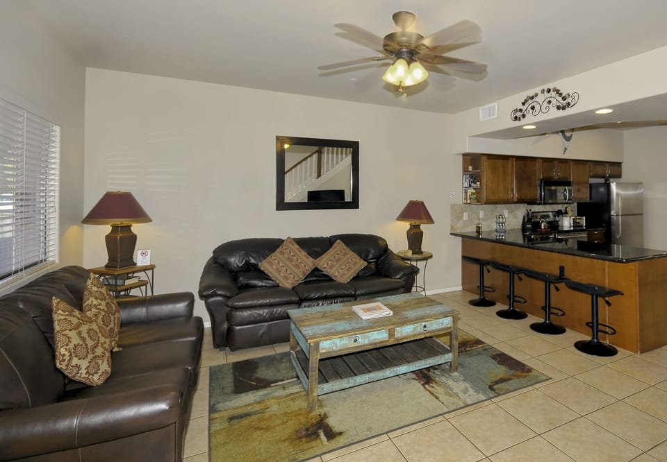 living/kitchen area
