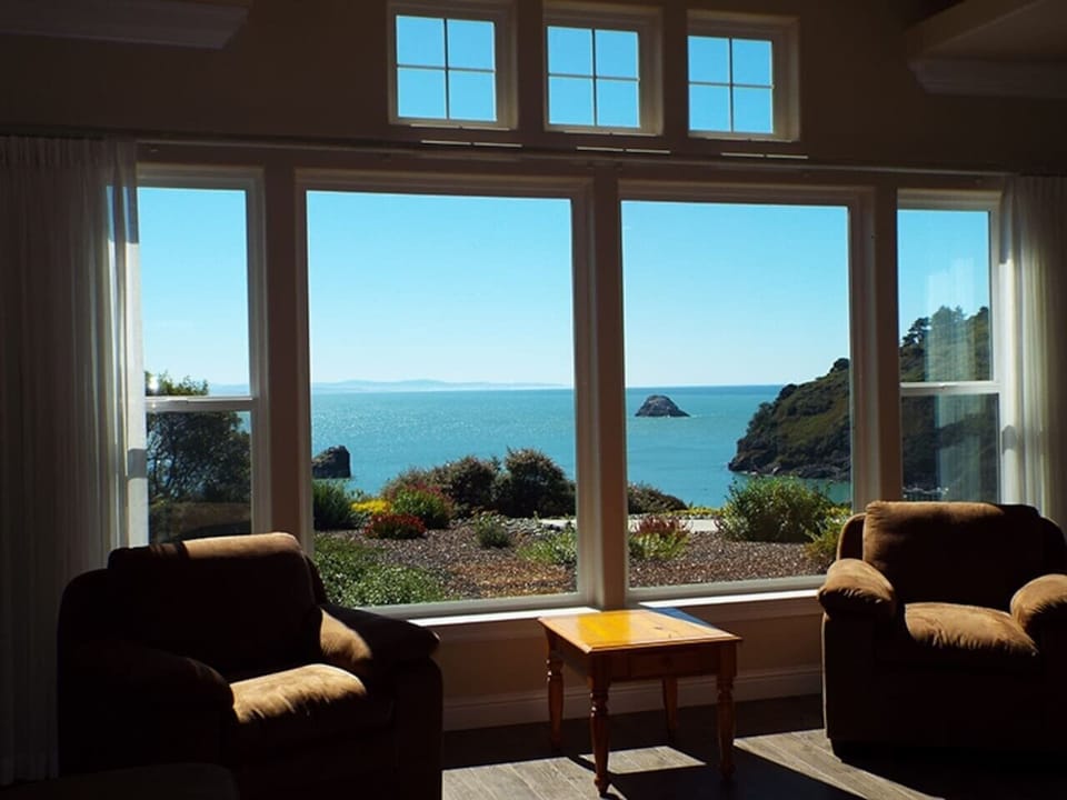 Incredible Ocean View from Living Room while overlooking Harbor and letting in southern light